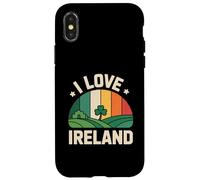 I Love Irlanda Shamrock Paesaggio scenico Custodia per iPhone X/XS