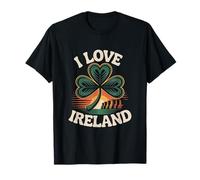 I Love Irlanda Shamrock Tramonto Scena Maglietta