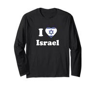 I Love Israel I Heart Israele Israele Maglia a Manica