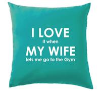I Love It Quando My Wife Lets Me Go Ai Palestra - Cuscino - Allenamento Pesi