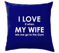 I Love It Quando My Wife Lets Me Go Ai Palestra - Cuscino - Allenamento Pesi