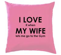 I Love It Quando My Wife Lets Me Go Ai Palestra - Cuscino - Allenamento Pesi