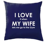 I Love It Quando My Wife Lets Me Go Ai Palestra - Cuscino - Allenamento Pesi