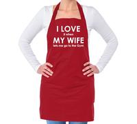 I Love It Quando My Wife Lets Me Go Ai Palestra - Unisex Adulti Grembiule -