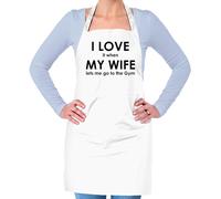 I Love It Quando My Wife Lets Me Go Ai Palestra - Unisex Adulti Grembiule -
