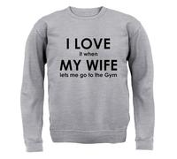 I Love It When My Wife Lets Me Go To The Palestra - Adulti Felpa / - Allenamento