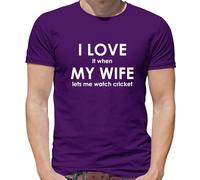 I Love It When My Wife Lets Me Orologio Cricket - T-Shirt - Ashes Inghilterra