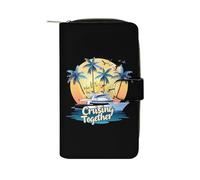 I Love It When We're Cruising Together Family Womens PU Leather Wallet Long Purse Clutch Organizer per Ufficio Viaggio