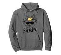 I Love It When You Call Me Big Hoppa Bunny Crown Occhiali da Sole Felpa con Cappuccio