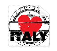 I Love Italia Word Love Heart illustrazione modello occhiali panno di pulizia del pulitore dello schermo 5PCS