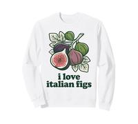 I Love Italian Fichi Vintage Mediterraneo Summer Fruit Felpa