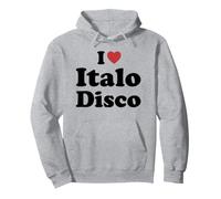 I Love Italo Disco Felpa con Cappuccio