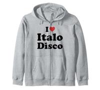 I Love Italo Disco Felpa con Cappuccio
