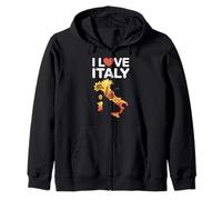 I Love Italy Adventure Travel Monumenti Felpa con Cappuccio