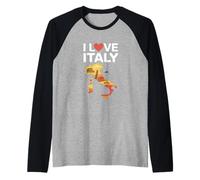 I Love Italy Adventure Travel Monumenti Maglia con Maniche Raglan