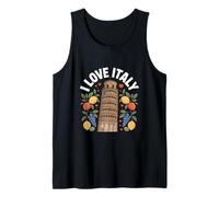 I Love Italy Torre Pisa Limoni Uva Canotta