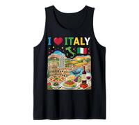 I Love Italy Viaggio Souvenir Italiano Canotta