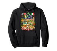 I Love Italy Viaggio Souvenir Italiano Felpa con Cappuccio