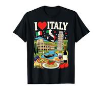 I Love Italy Viaggio Souvenir Italiano Maglietta