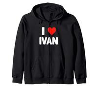 I Love Ivan - Cuore Felpa con Cappuccio