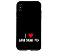 I Love Jam Skating - Pattinatore a forma di cuore Custodia per iPhone XS Max