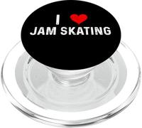 I Love Jam Skating - Pattinatore a forma di cuore PopSockets PopGrip per MagSafe