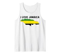 I Love Jamaica Hello Jamaica Mappa Bandiera Orgoglioso Giamaicano papà Mamma Canotta