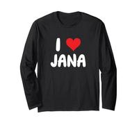 I Love Jana - Cuore Maglia a Manica