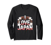 I Love Japan Cherry Blossom Torii Gate Maglia a Manica