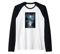 I Love Japan Culture, Enjoy Cool Japan Landmarks Doodles Maglia con Maniche Raglan