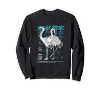 I Love Japan, Enjoy Wear Cool Tokyo Japan Red-Crowned Crane Felpa
