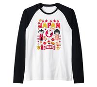 I Love Japan Folklore, Nature & Culture Japan Graphic Design Maglia con Maniche Raglan