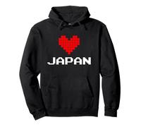 I Love Japan Graphic Tee Shirts & Cool Illustration Designs Felpa con Cappuccio