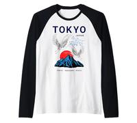 I Love Japan Nature And Culture, Tokyo Japan Graphic Design Maglia con Maniche Raglan