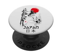 I Love Japan Nature And Culture, Tokyo Japan Graphic Design PopSockets PopGrip Adesivo