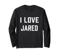I Love Jared Family Son Figlia Ragazzo Ragazzino Nome del Bambino Maglia a Manica