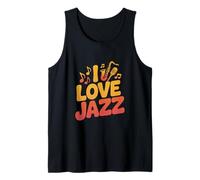 I Love Jazz Note Musicali Sassofono Canotta