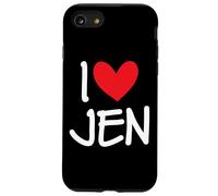I Love Jen Nome Personalizzato Ragazza Donna BFF Jennifer Cuore Custodia per iPhone SE (2020) / 7 / 8