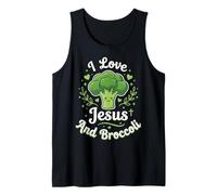 I Love Jesus And Broccoli Canotta