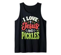 I Love Jesus And Pickles Canotta