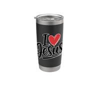 I Love Jesus Bicchiere termico in acciaio inox doppia parete