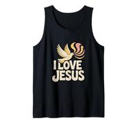 I Love Jesus Dove Religione Fede Spirituale Canotta