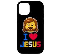 I Love Jesus Master Builder Building Mattoni Blocchi Christian Custodia per iPhone 12/12 Pro