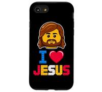 I Love Jesus Master Builder Building Mattoni Blocchi Christian Custodia per iPhone SE (2020) / 7 / 8