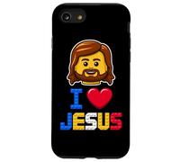 I Love Jesus Master Builder Building Mattoni Blocchi Christian Custodia per iPhone SE (2020) / 7 / 8