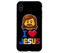 I Love Jesus Master Builder Building Mattoni Blocchi Christian Custodia per iPhone XS Max
