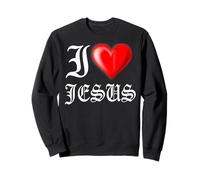 I Love Jesus T-Shirt Felpa