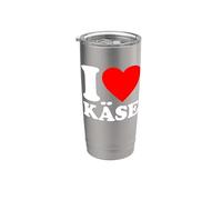 I Love Käse Bicchiere termico in acciaio inox doppia parete