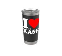 I Love Käse Bicchiere termico in acciaio inox doppia parete