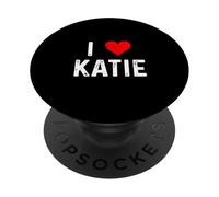 I Love Katie - Cuore - Distressed PopSockets PopGrip Adesivo